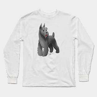 Dog - Schnauzer - Black Long Sleeve T-Shirt